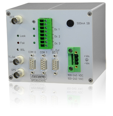 GPS164 : サテライト・レシーバ
タイム・コード・ジェネレータ機能付きサテライト・レシーバ(DIN Mounting Rail用)